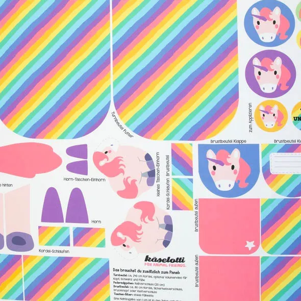 Paneel unicorn rugzak